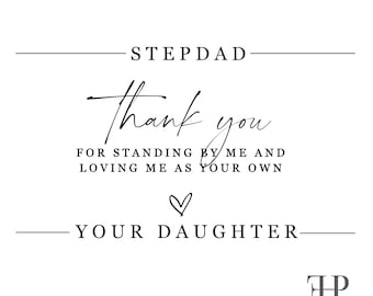 Stepdad of the Bride thank you sock label wrapper printable | Gifts for Groom, Groomsmen, Dad | INSTANT DOWNLOAD DIGITALFILE