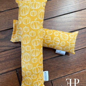 Fall Themed Kitty Catnip and Silvervine Kicker Kick Stick Toy | Cat Toys Gift Cat Lovers | Pumpkin Print Pattern | Small / Large - 7&quot; & 9&quot;
