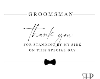 Groomsman thank you sock label wrapper printable | Gifts for Groom, Groomsmen, Ring Bearer | INSTANT DOWNLOAD DIGITALFILE