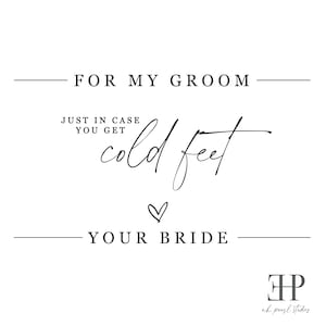 Just in case you get cold feet sock label wrapper Gifts for Groom, Groomsmen, Ring Bearer INSTANT DOWNLOAD DIGITALFILE image 1