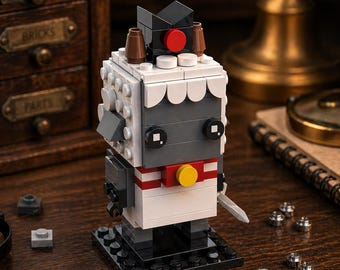 Cult of the Lamb bouwsteenfiguur – Lammetje bouwblokje speelgoed – Kawaii gamepersonage minifiguur – Indie gamer verzamelobject