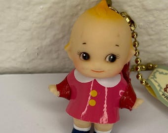 OIKE Kewpie Baby School Girl Keychain / Chime with Backpack