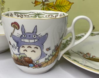 Totoro Dish, Bowl and Tea Cup Set by Noritake