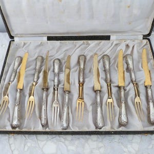 Kuchen Käse Teller Kuchen Teller Käse Gabeln Vintage 90er Silber Teller Kuchenbesteck Vintage Kuchen Dekor Geschenk