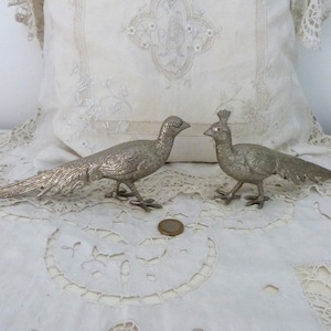 Conjunto de talheres franceses antigos com esculturas de pavão, pássaros raros, decoração de mesa de Natal e Ação de Graças, utensílios de mesa de jantar, decoração para casa, presente para anfitriã