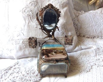 アンティーク　ソーイング　ジュエリーボックス　フランス　イギリス　レア アンティーク ソーイング ジュエリーボックス フランス イギリス