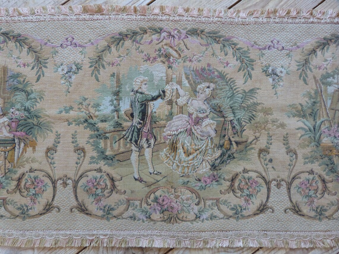 Antique French large tapestry wall hanging art decor 1900s Etsy