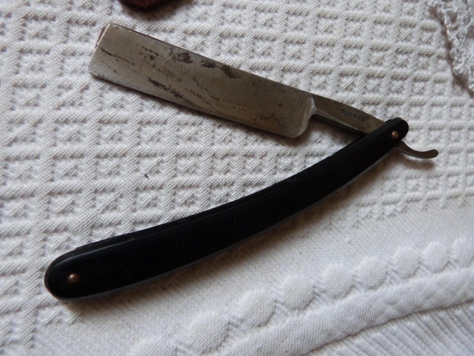 Antique French Razor Blade Knife Strop Case W Sharpening | Etsy