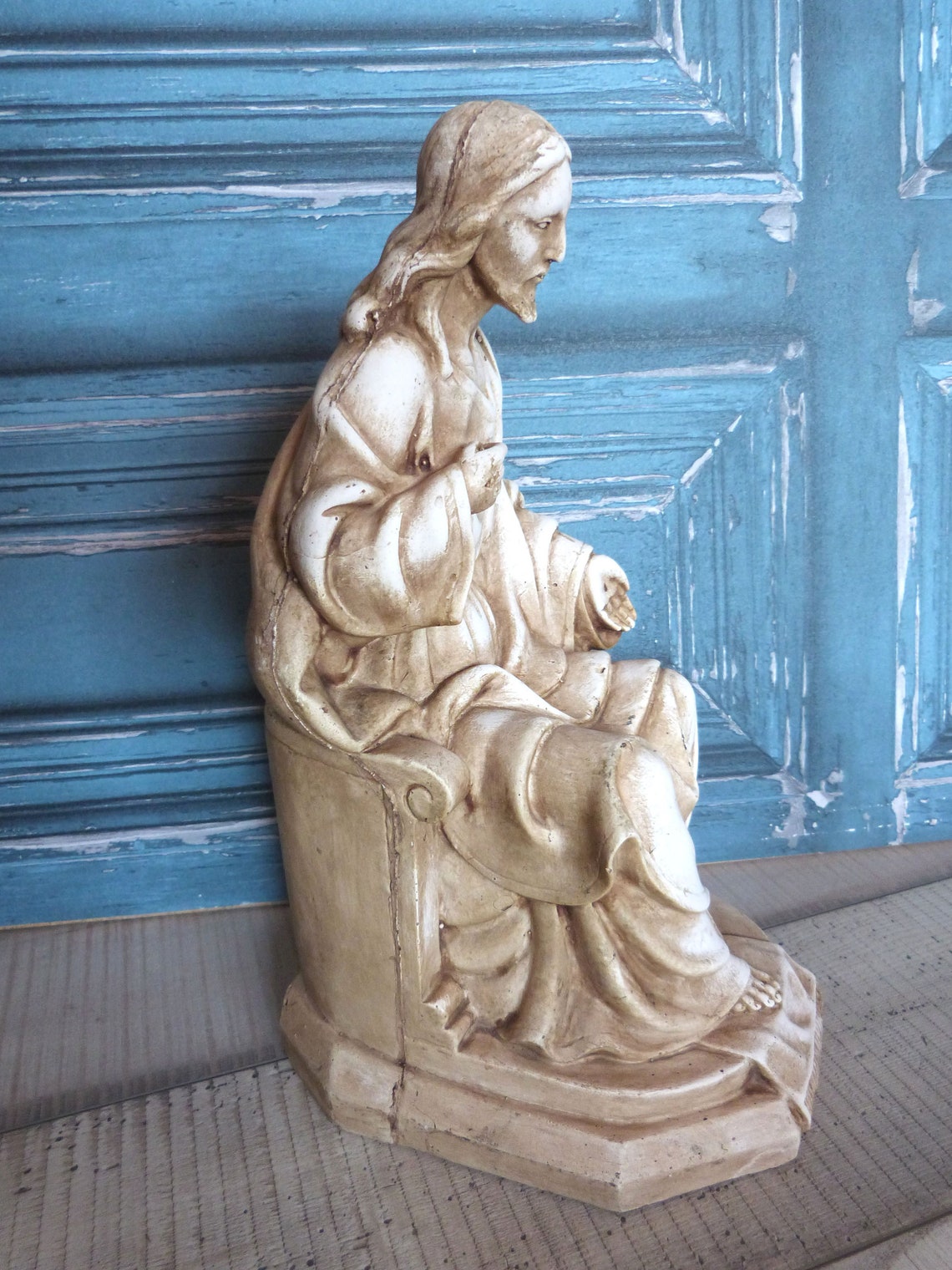 Antique French Religious Mold for Statue Sacred Heart of Jesus Etsy