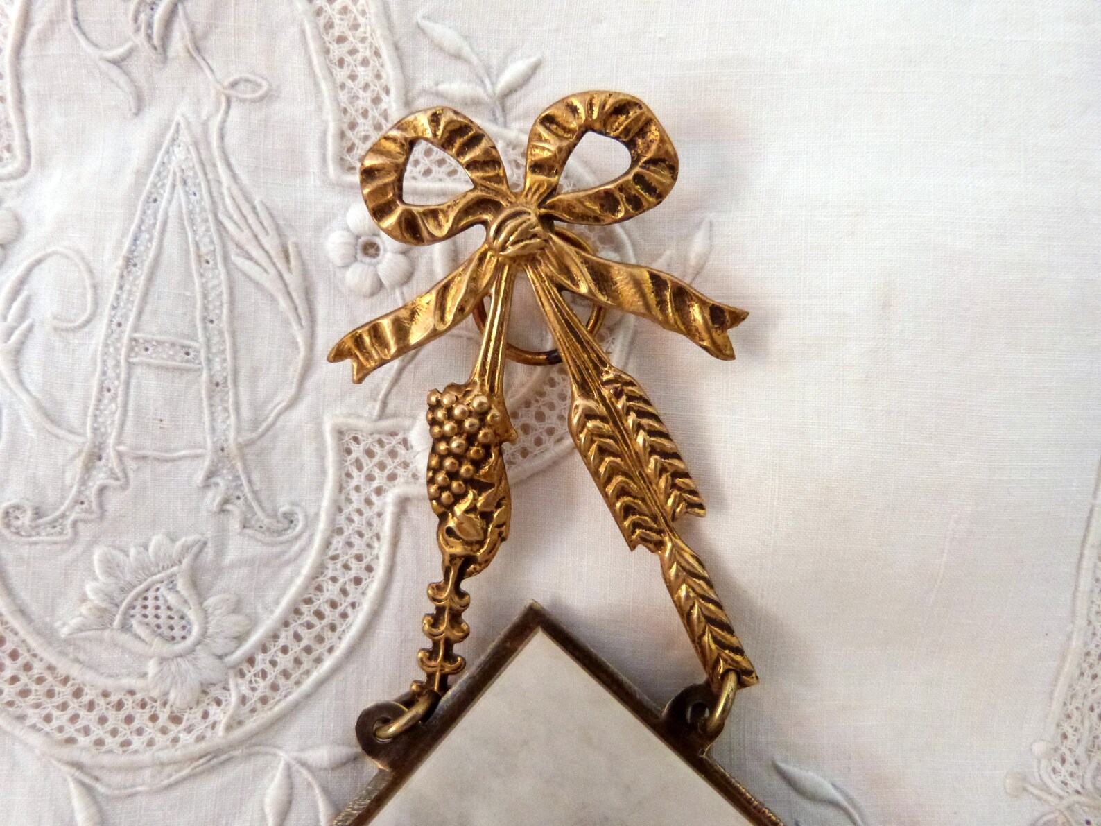 Antique French Marble Rosary Wall Hanger Frame W Holy Spirit - Etsy