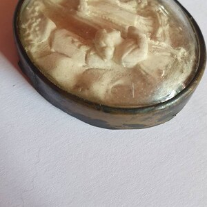 Antique French 1800s Religious Meerschaum Frame W Holy Virgin Mary Our ...