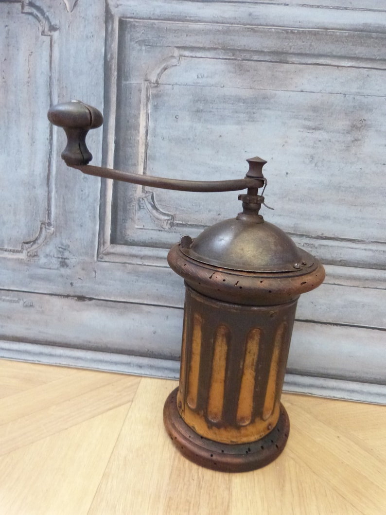 Rare Antique French Coffee Grinder Wooden Coffee Mill Wooden Etsy