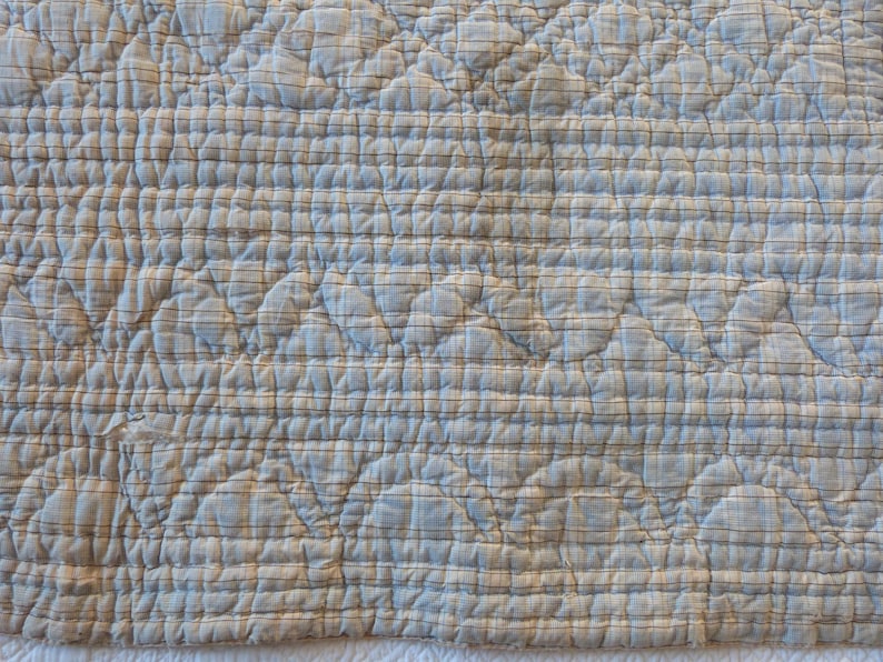 Antique French Quilted Quilt Boutis Bedspread Comforter Wool Etsy