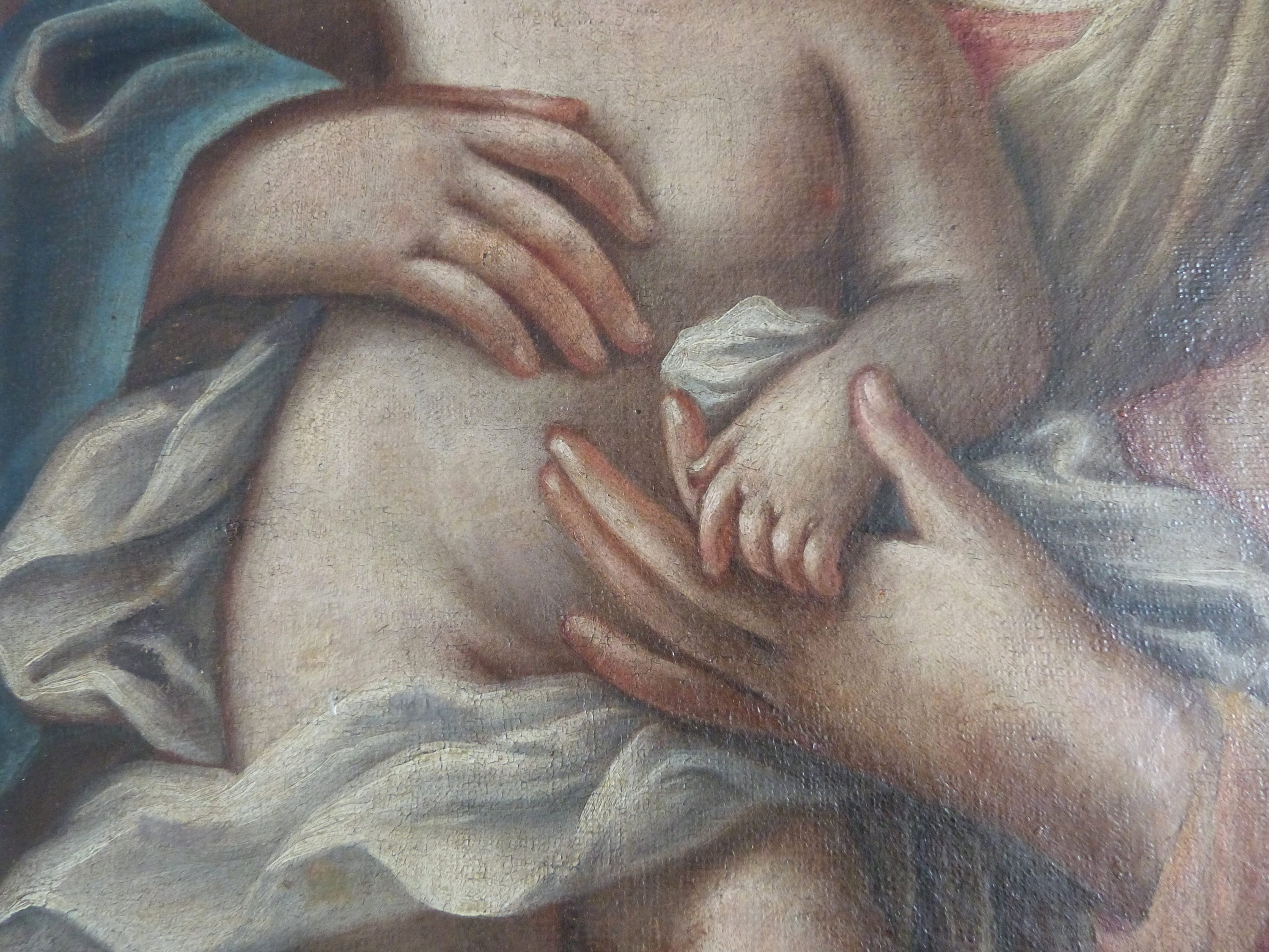 BIG Antique French Religious Oil Painting on Canvas, 1700s W Holy Virgin  Mary Madonna W Child Jesus, Devotional Wall Art Church Decor - Etsy UK