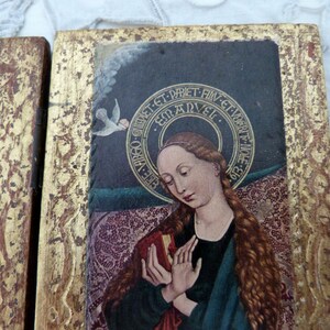 Antique Florentine Italian Triptych Madonna W Child Jesus Nativity ...