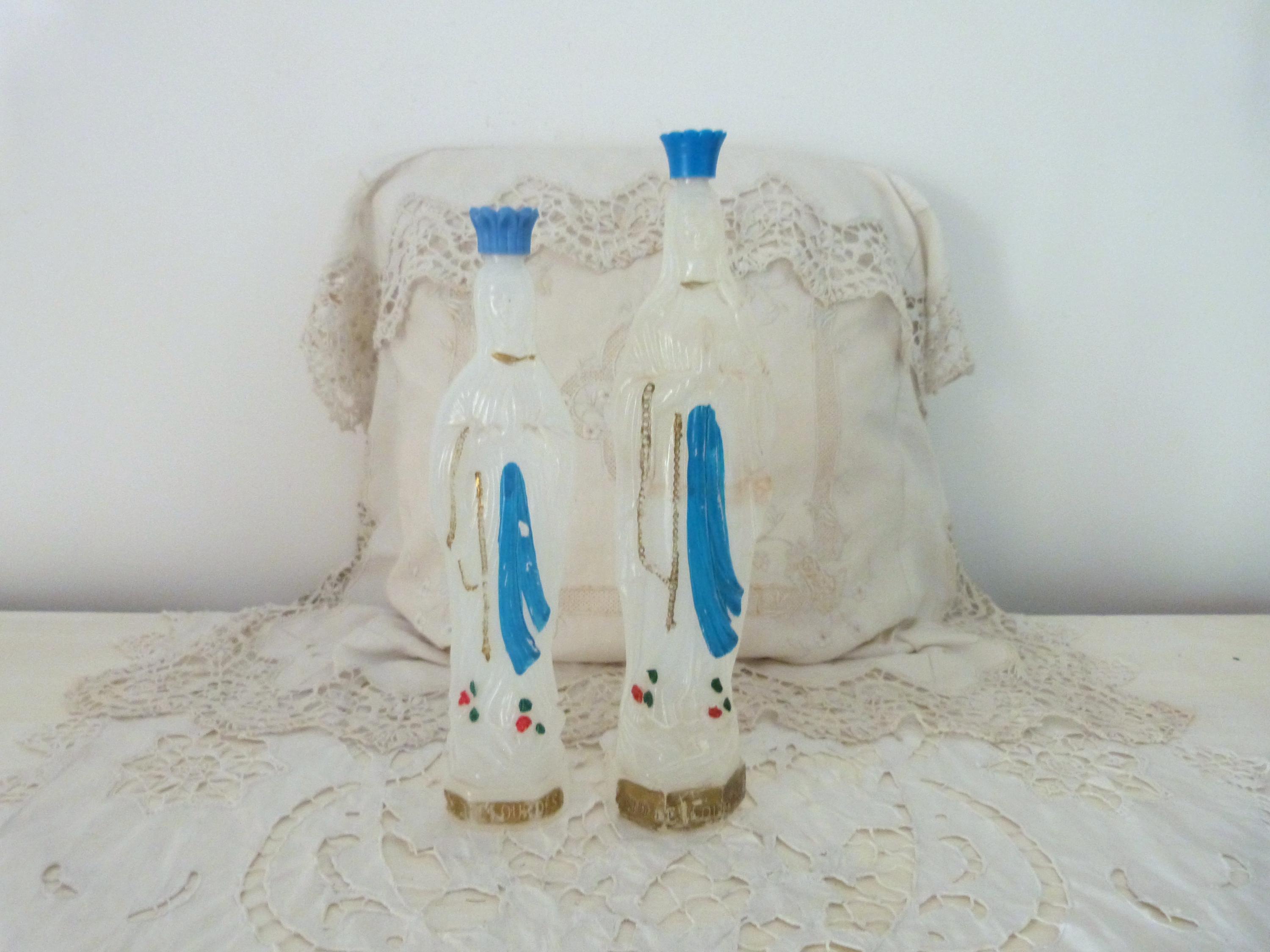 大容量 聖母マリア 像ボトル ルルド聖水 600ML 2 ヴィンテージ