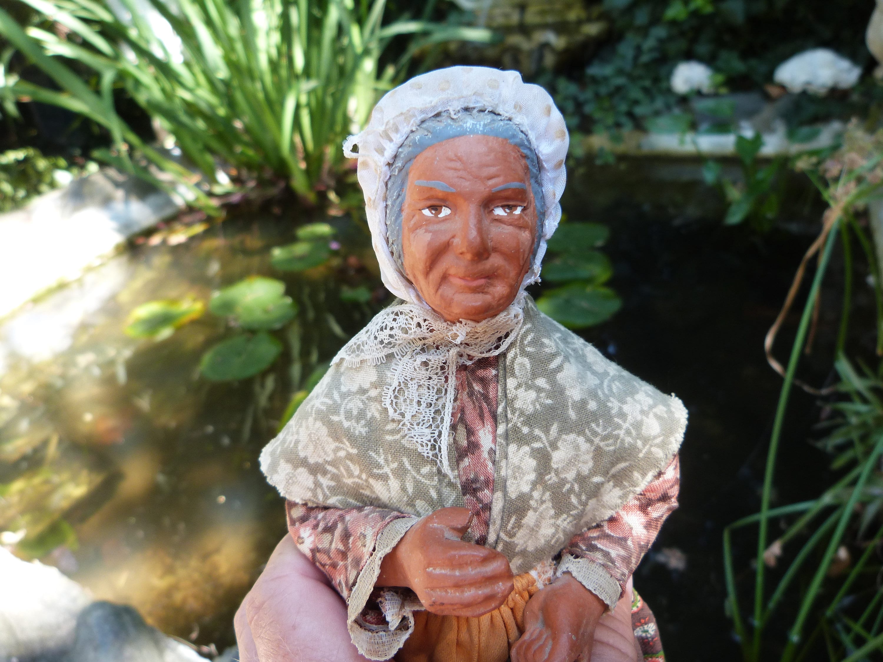 1900s French Provencial Vintage Santon Figurine Doll Christmas