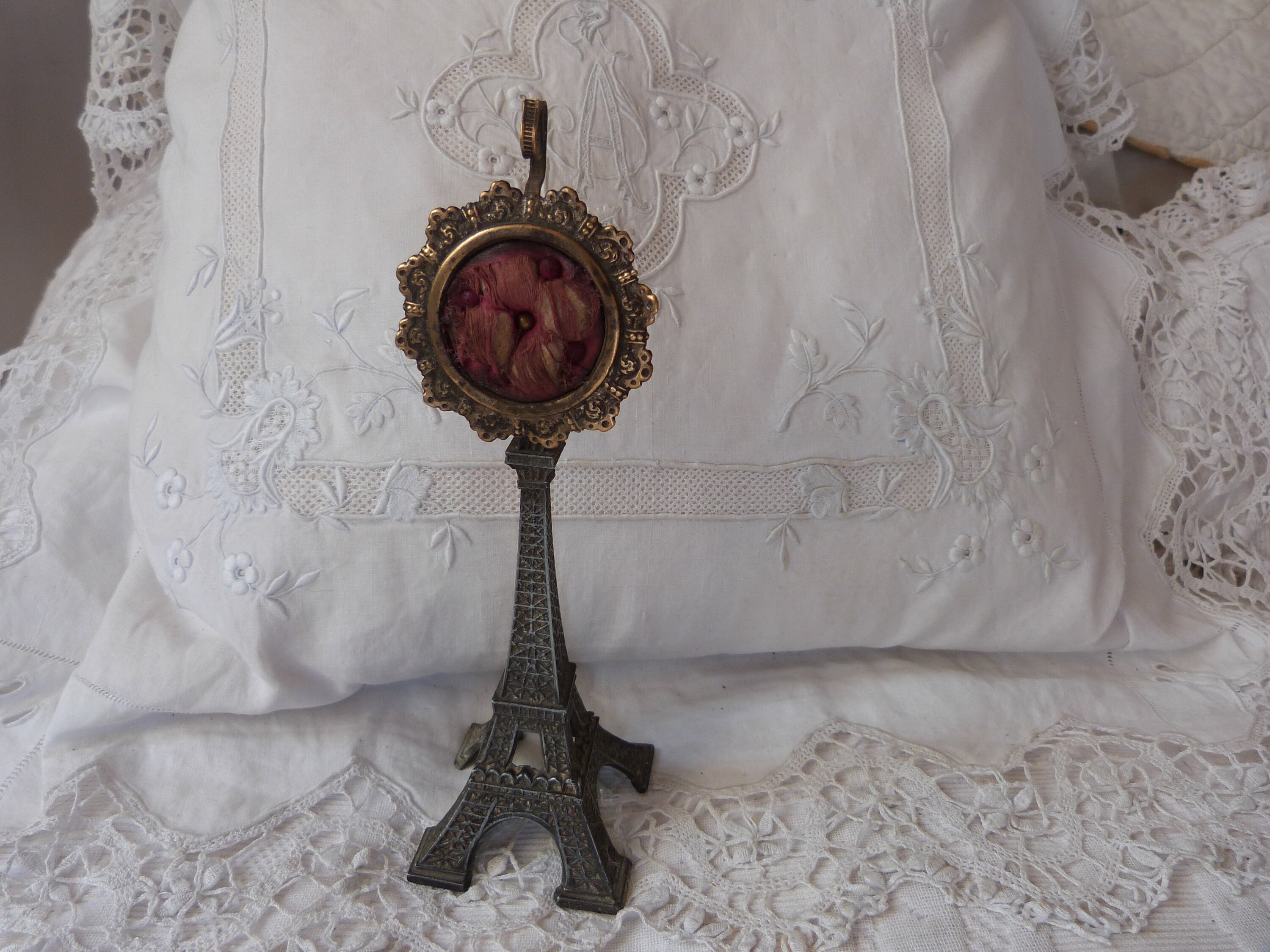 Antique French pocket fob watch holder watch box case stand Etsy