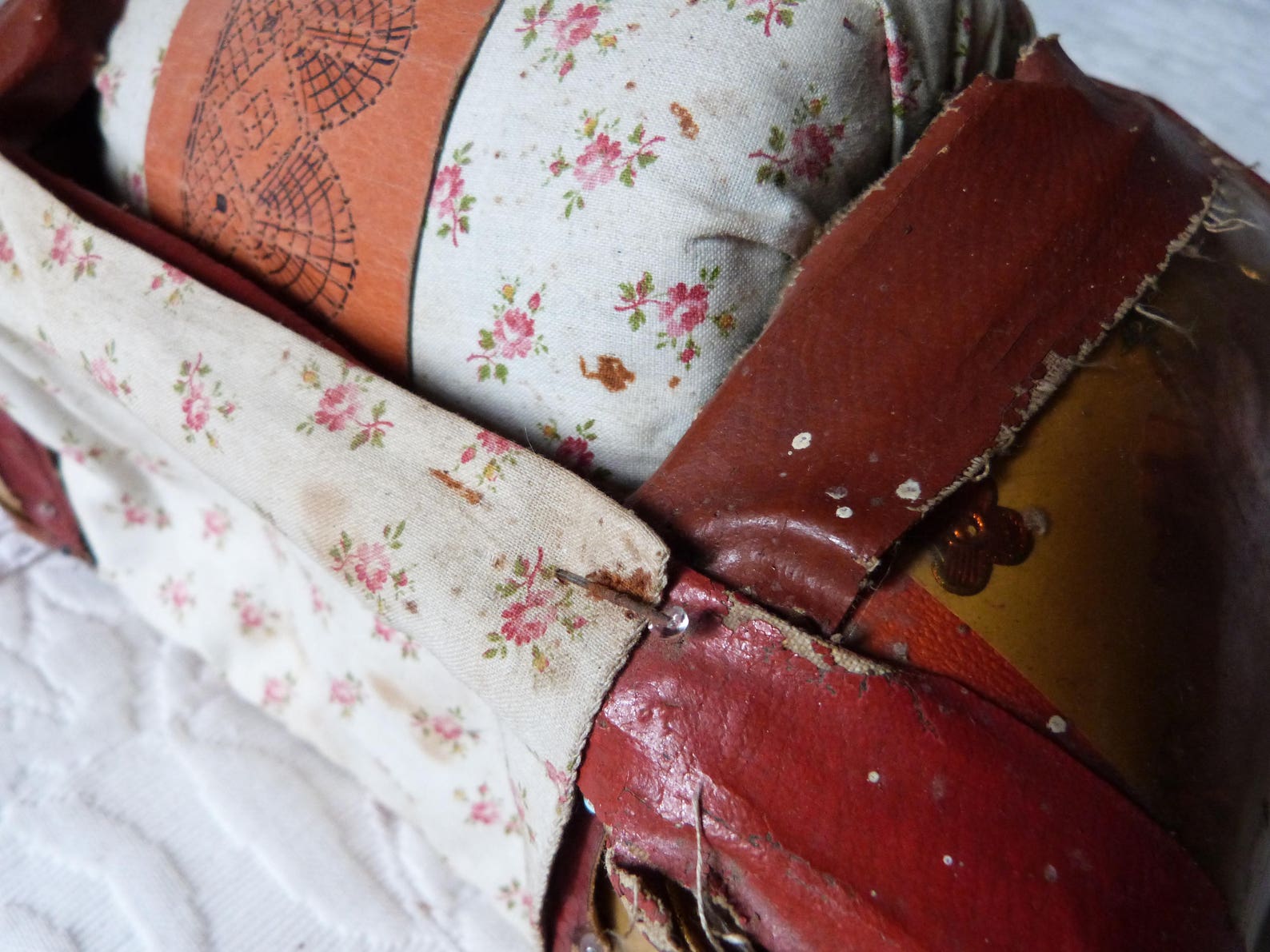 French antique bobbin lace pillow w lace pattern pins 1900s etsy