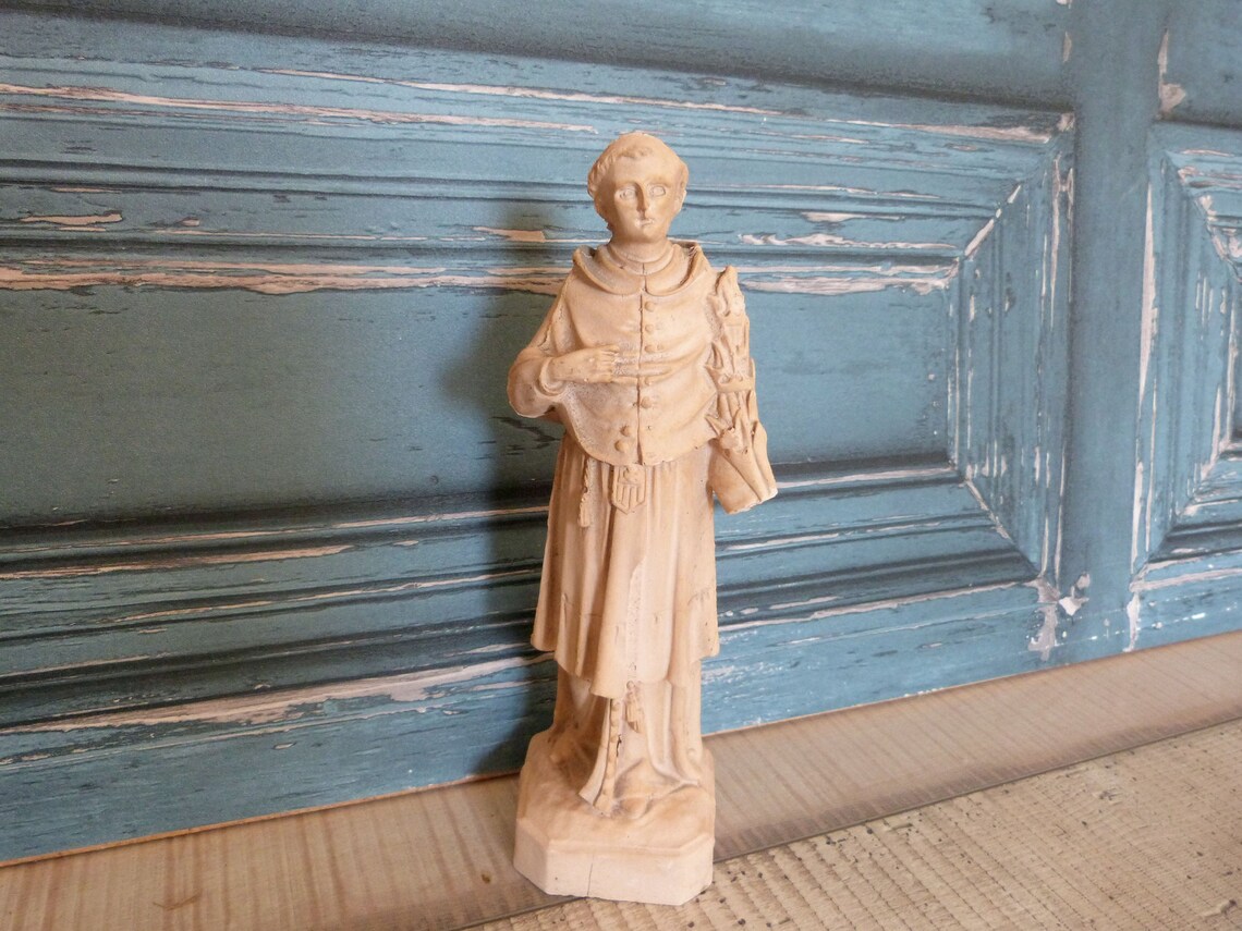 Antique French Religious Statue of Saint Raymond Nonnatus Etsy