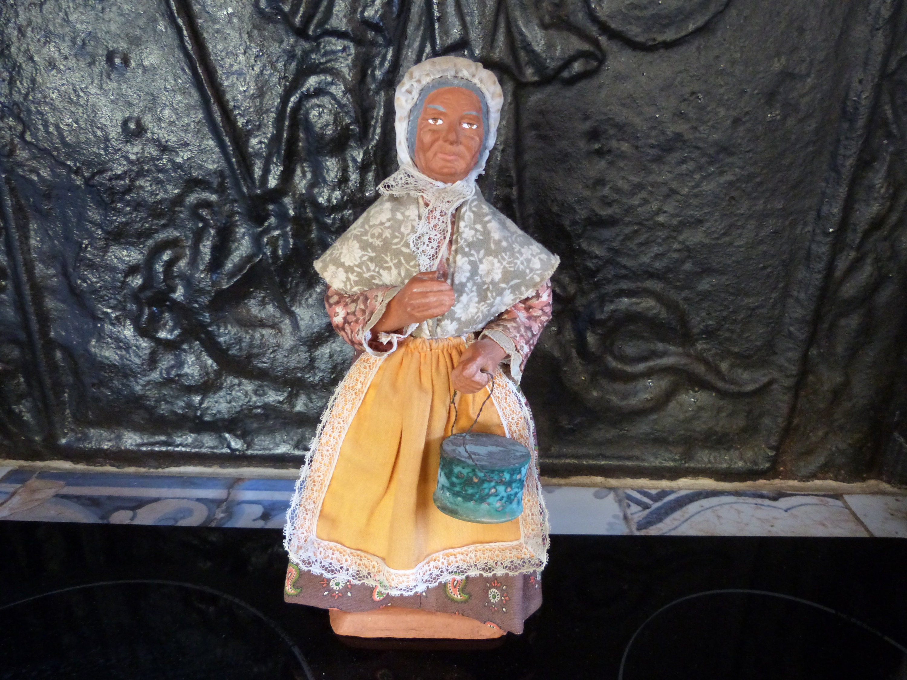 1900年代フランスプロヴァンスヴィンテージサントン人形クリスマス