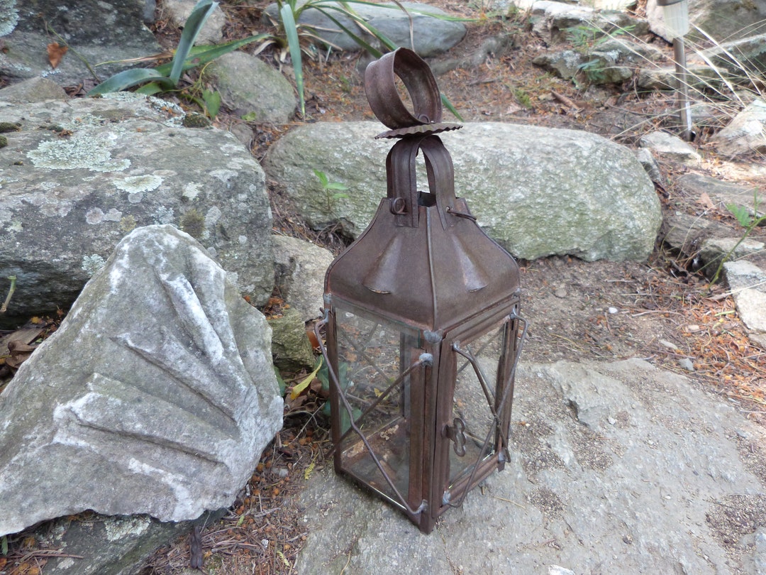 Antique French Primitive Hanging Candle Lantern Holder 1900s Etsy