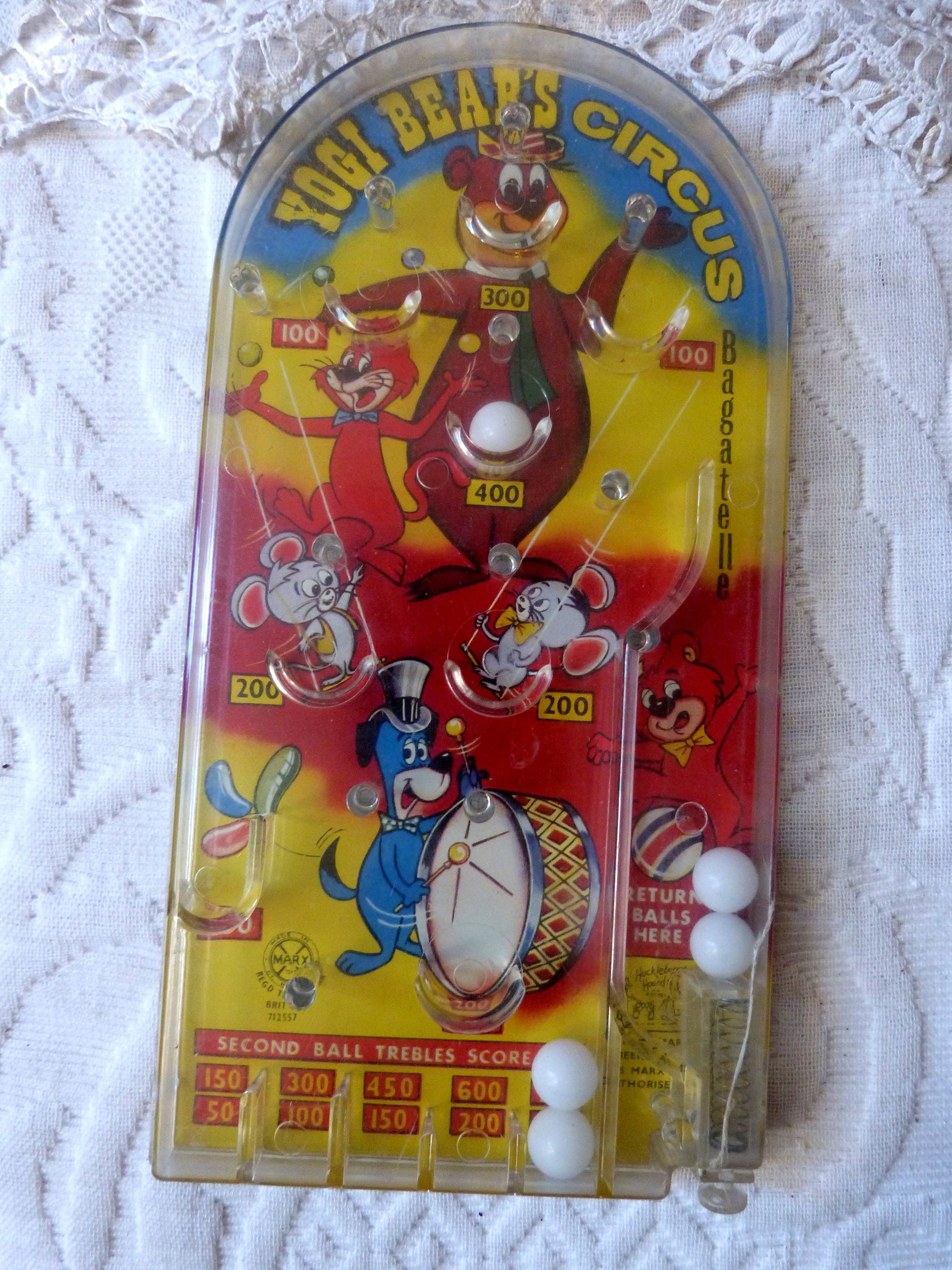 2 Vintage Flipper Games, Table Top Pinball Game, Poosh M up