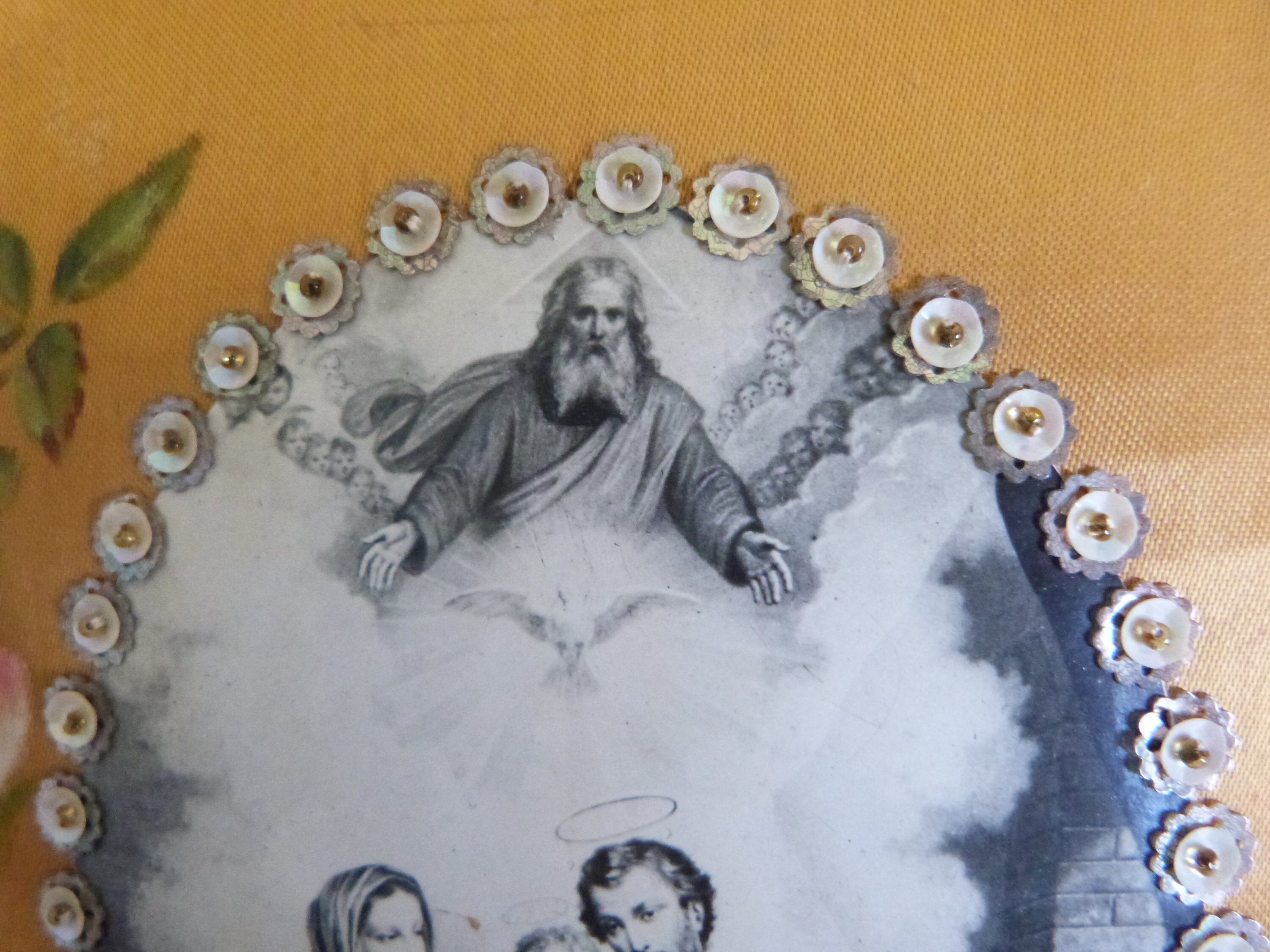 Cadre Religieux Vintage Sainte Famille - Icône Italienne En Métal - Années 1960