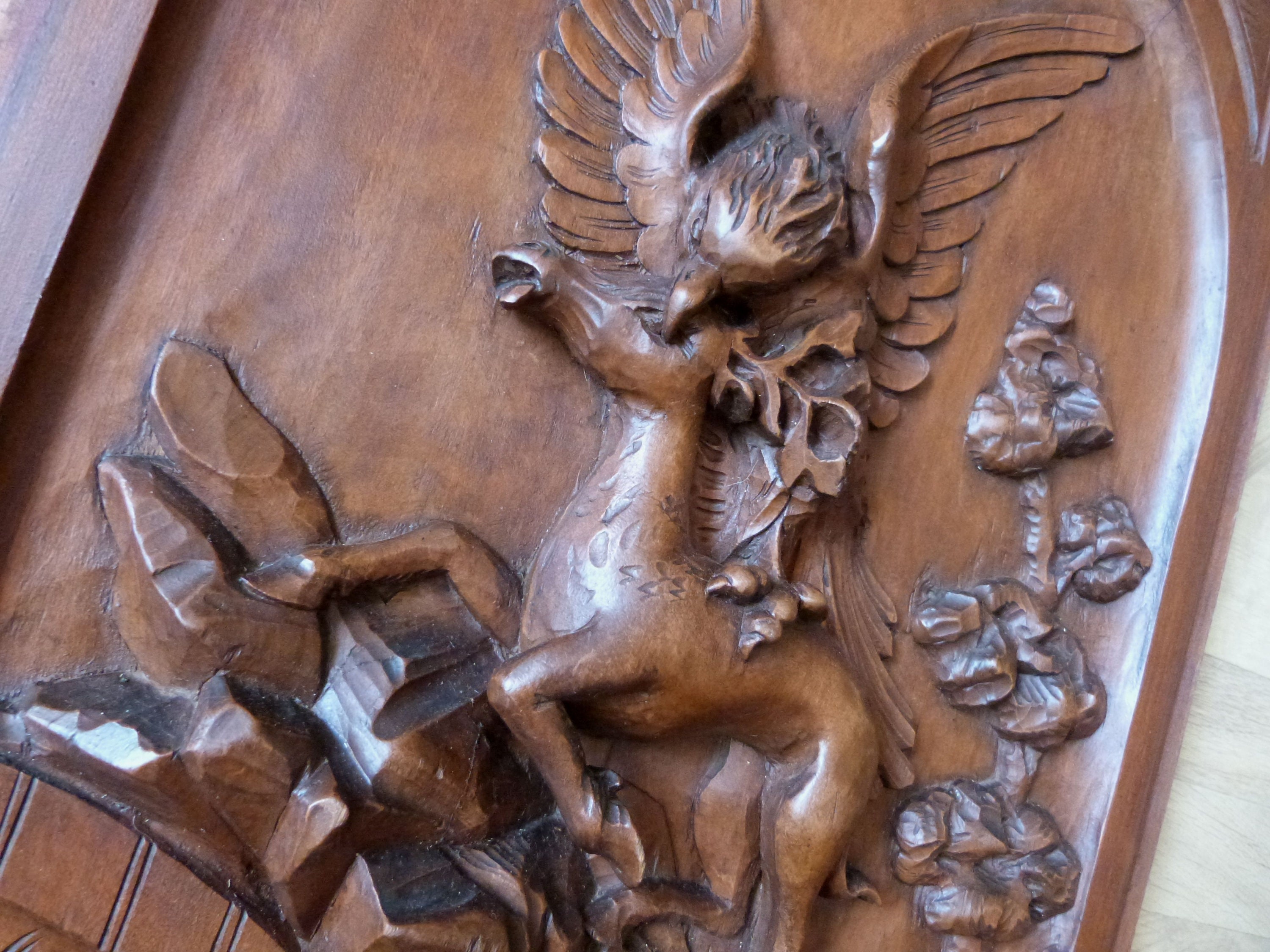 Antiguo panel de madera de la pared de decoración colgante w | Etsy