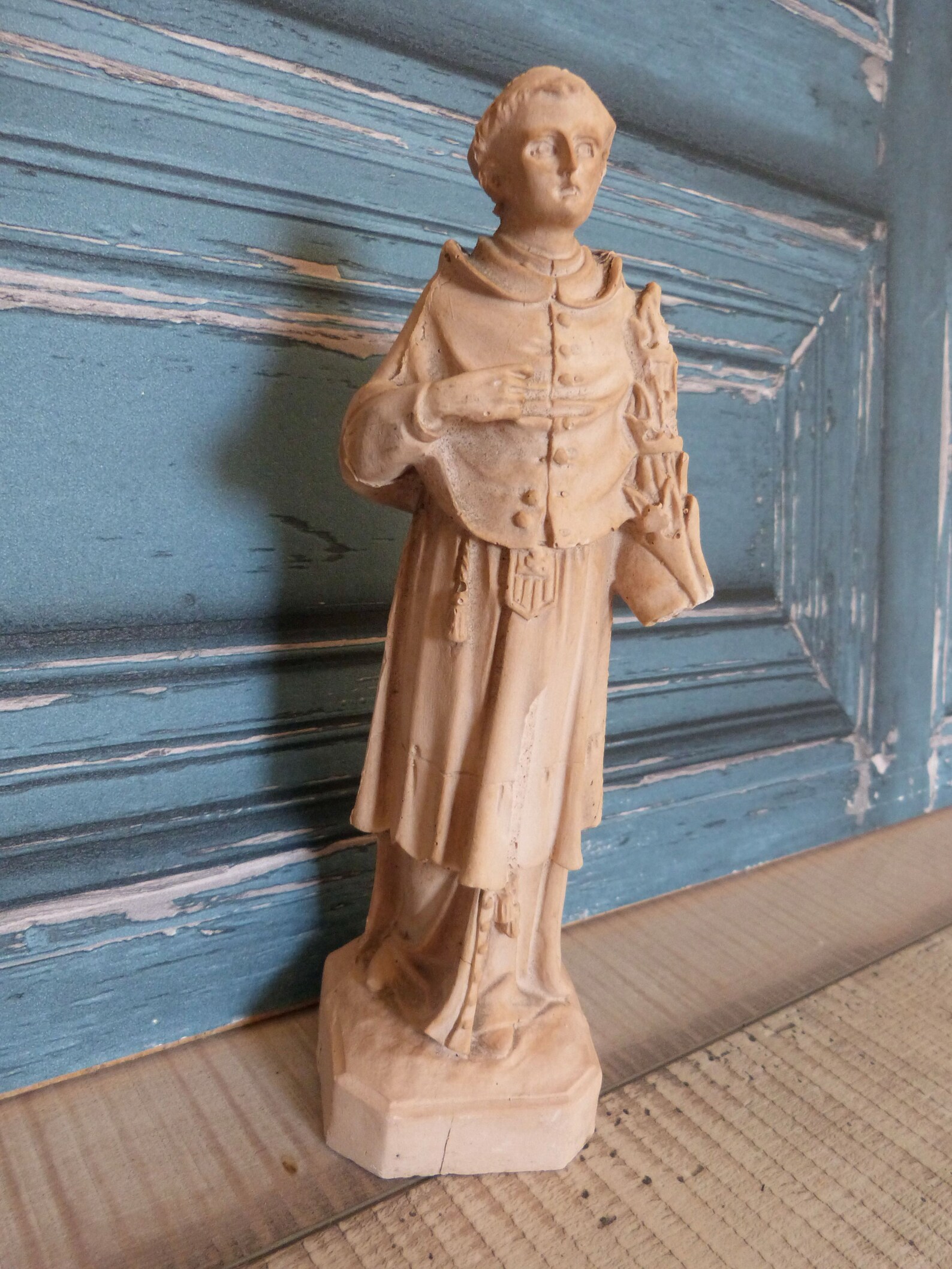 Antique French Religious Statue of Saint Raymond Nonnatus Etsy