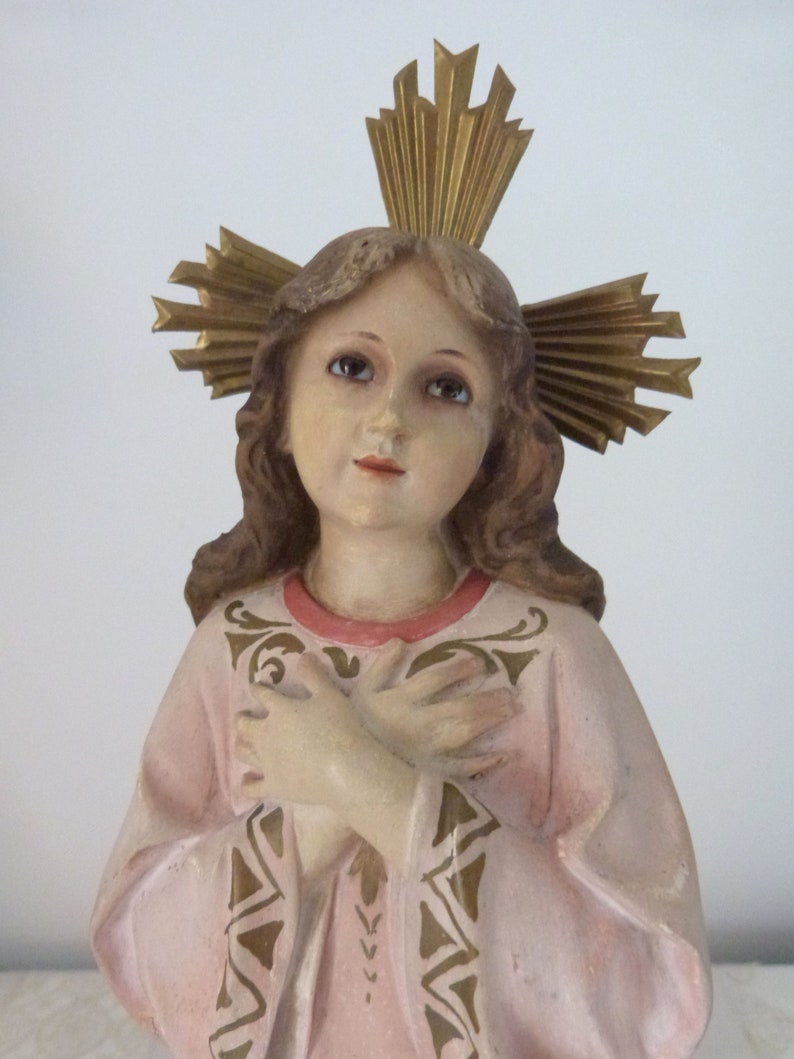 Tall Antique French Religious Statue Infant Child Jesus Christ Etsy