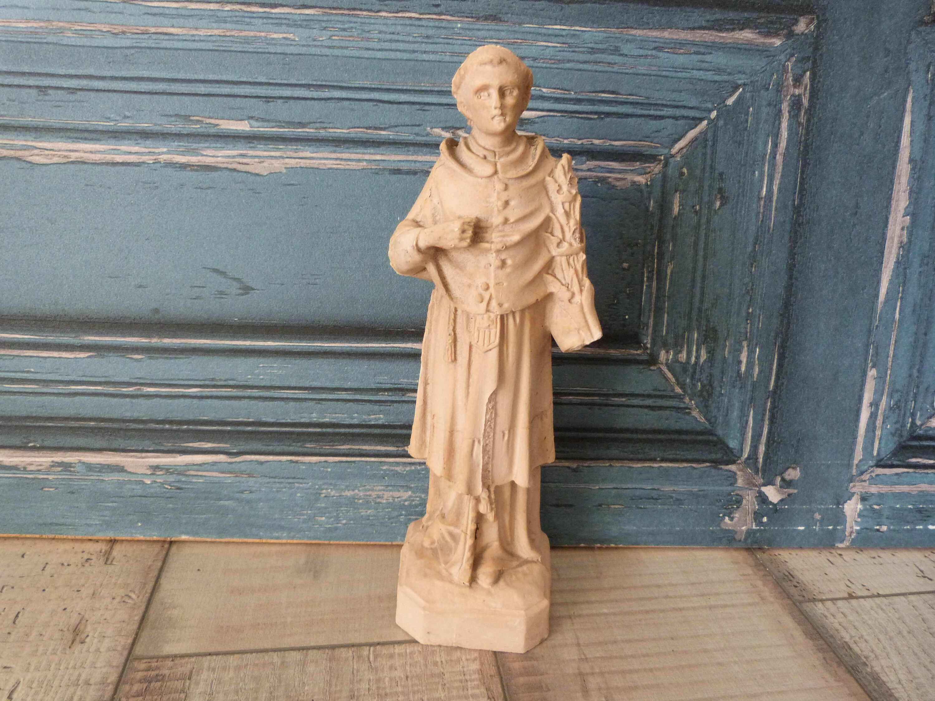 Antique French religious statue of saint Raymond Nonnatus Etsy