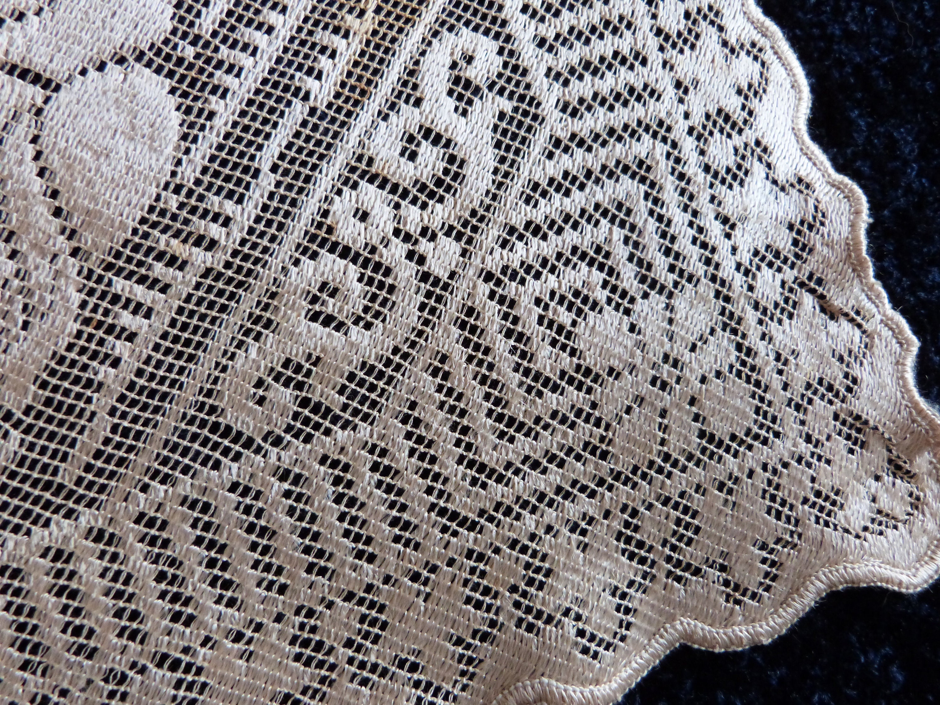 Spanische antike Ecru Spitze Fenster blind Baldachin Etsy