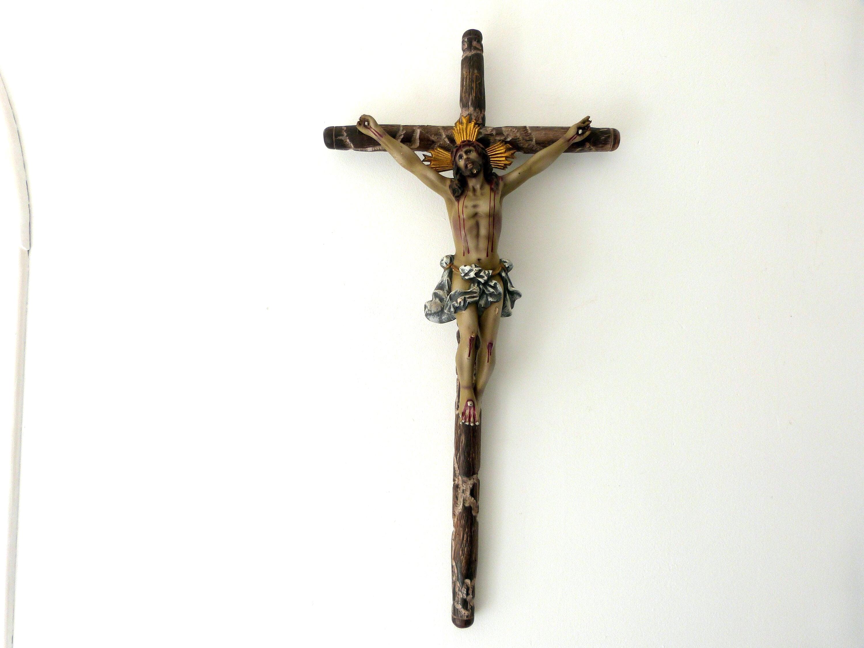 作家物 アンティークブロンズ製1860年頃 大型イエス・キリスト壁掛けフランス製 作家物 アンティークブロンズ製1860年頃 大型イエス・キリスト