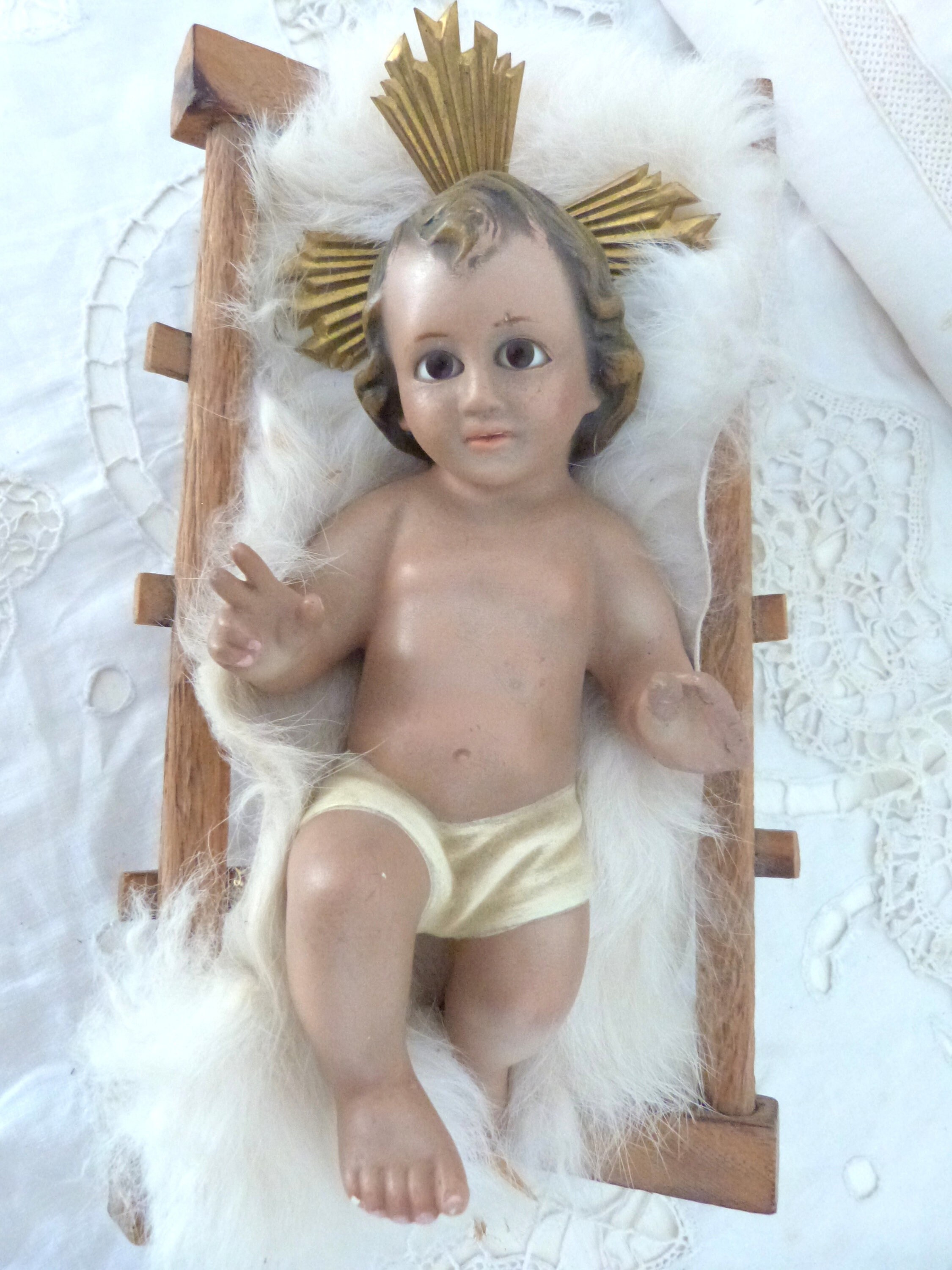Antique baby jesus with glass eyes - Etsy 日本
