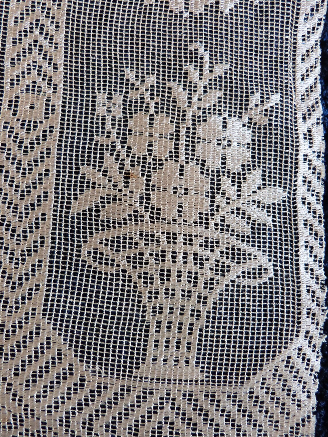 Spanische antike Ecru Spitze Fenster blind Baldachin Etsy