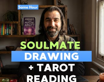 Dibujo de alma gemela y lectura de tarot psíquico / Rasgos e iniciales del futuro esposo / Entrega el mismo día