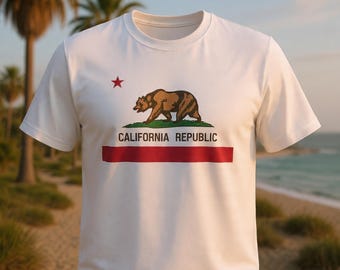 California Republic Bear T-Shirt | State Flag Graphic Tee