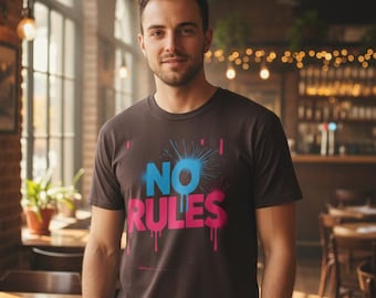 No Rules - 80s Punk Graffiti Design