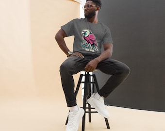 Vintage Hawk Graphic T-Shirt – 80s Punk Streetwear