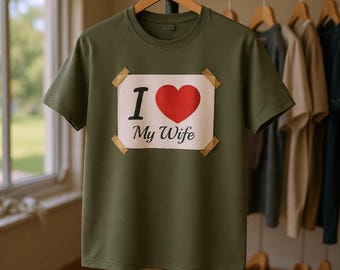 I Love My Wife T Shirt  Romantic Anniversary/EveryDay Tee for Husbands