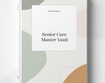 Senior Care Binder Printable | Emergency Caregiver Organizer | Medical, Legal & End-of-Life Planning System | Family Care Planner