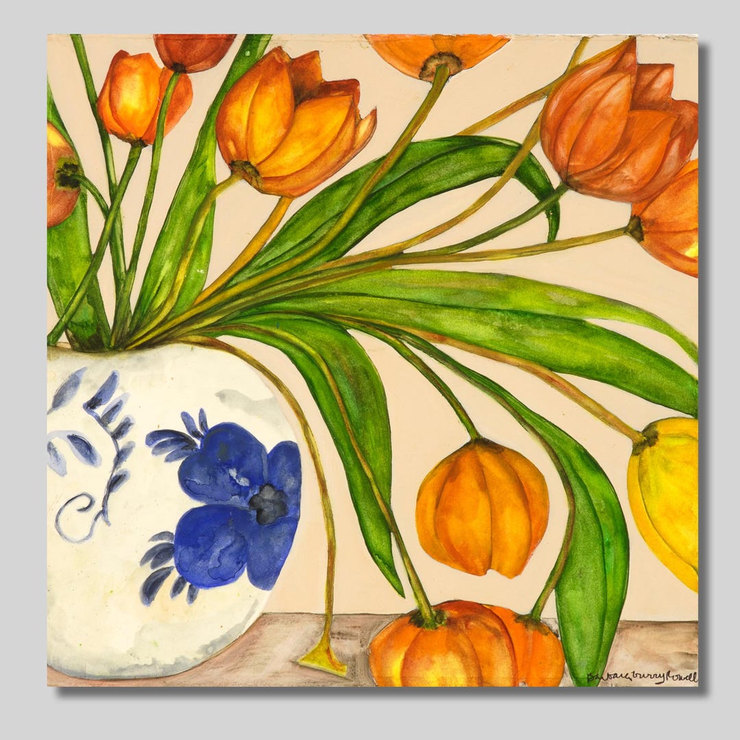 Tulip Watercolor Print - Floral Wall Art - Etsy