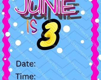 Personalized Puppy Birthday Invitation | Custom Kids Party Invite | Printable & Digital Invitation