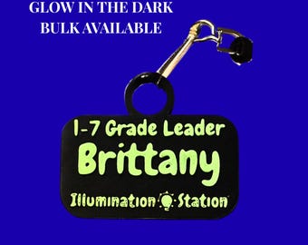 Custom Glow-in-the-Dark VBS Name Tags | 3D Printed Leader Badges
