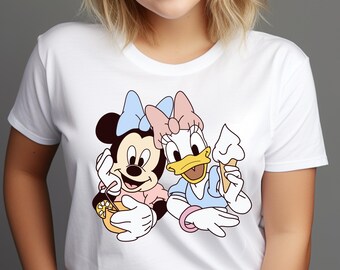 Diseño PNG/Sublimación de Camiseta de Minnie Daisy Summer (Descarga Digital)