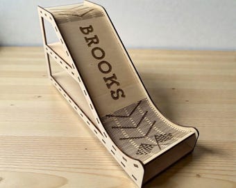 LKW-Rampe aus Holz | Tabletop Spielzeugauto Sprung Zubehör 24 cm x 12 cm