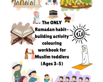 Le SEUL livre d'activités et de coloriage du Ramadan pour les tout-petits musulmans (3 à 5 ans)
