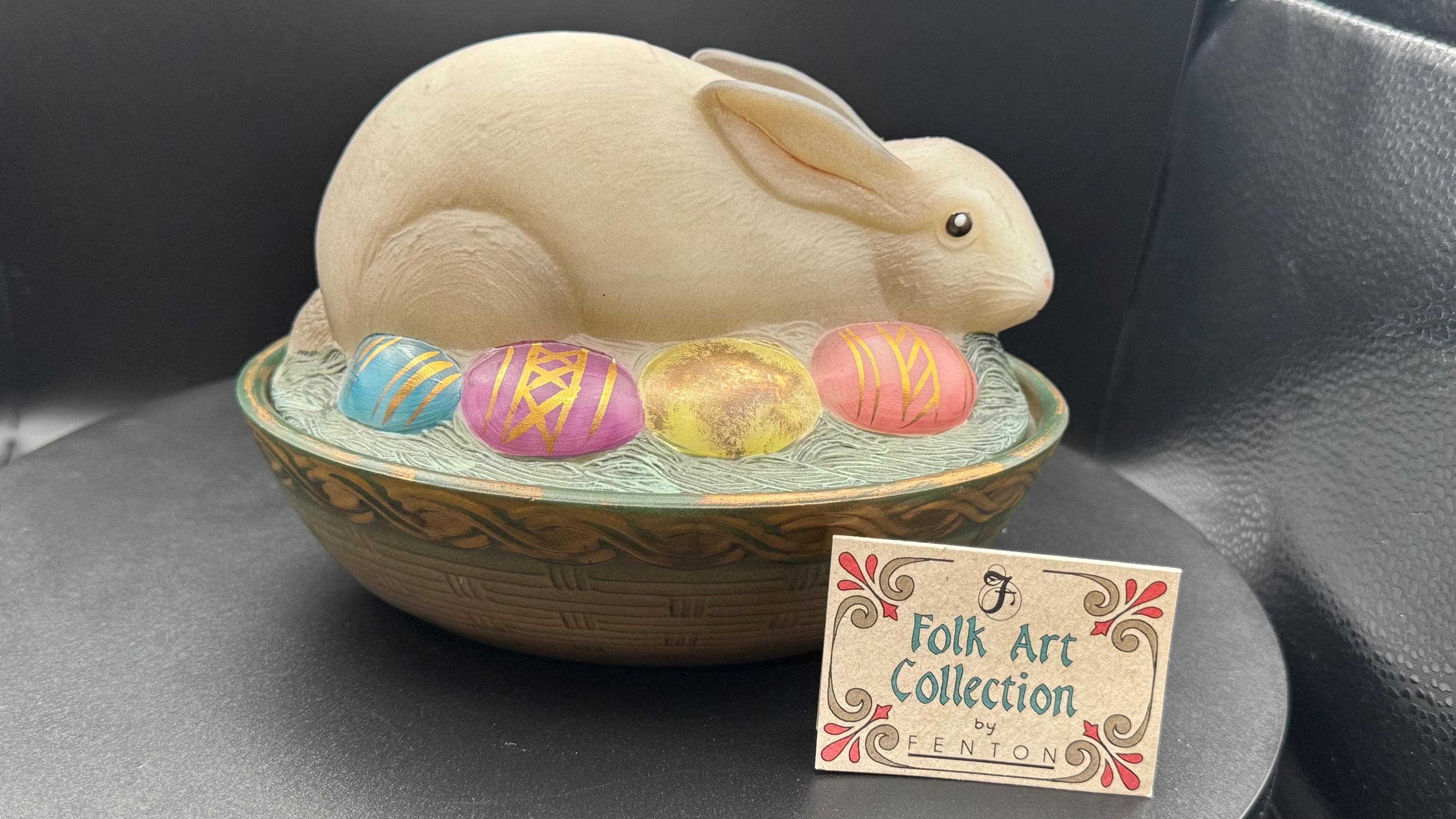 Fenton Rabbit With Nest - Etsy