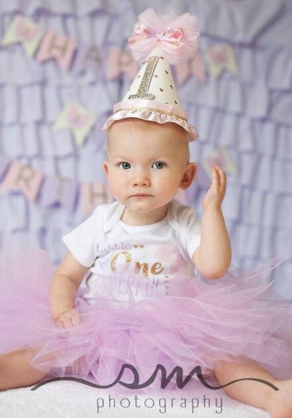 Sparkle Collection Heart 1st Birthday Party Hat Cake Smash Birthday